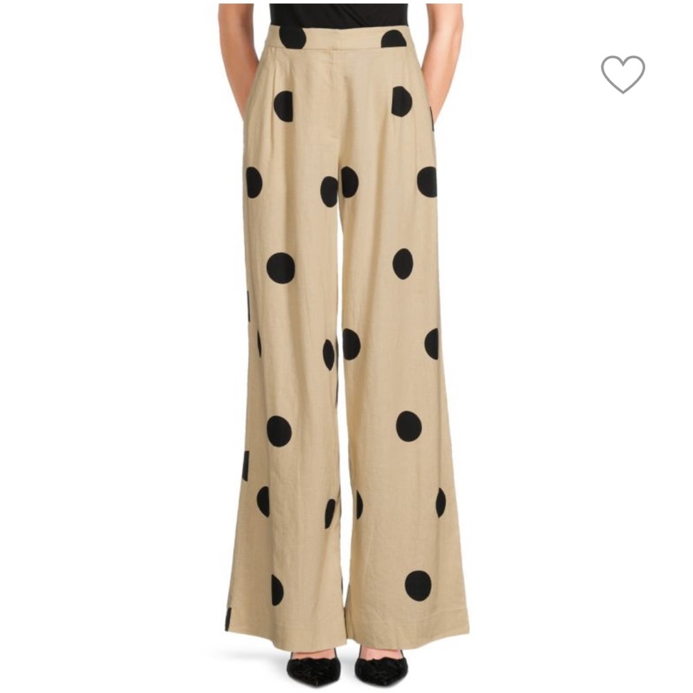 Kenia Polka Dot Wide Leg Pants 00